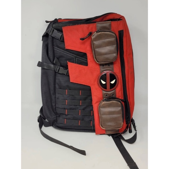 Deadpool backpack Marvel Comics bookbag Ryan Reynolds Wade Wilson X-MEN X-FORCE - Picture 1 of 10